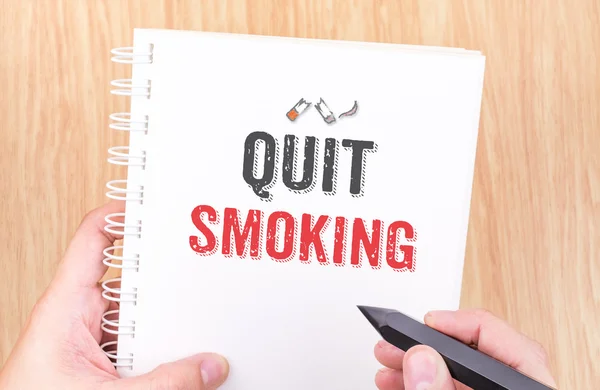 Quit smoking word — Stock Photo, Image