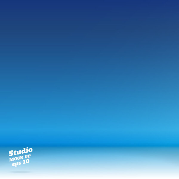 ярко-синяя студия
