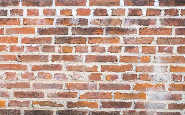 Close up clay orange brick wall texture background — Stock Photo, Image