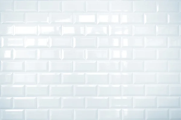 Pared de baldosas de cerámica blanca, fondo — Foto de Stock