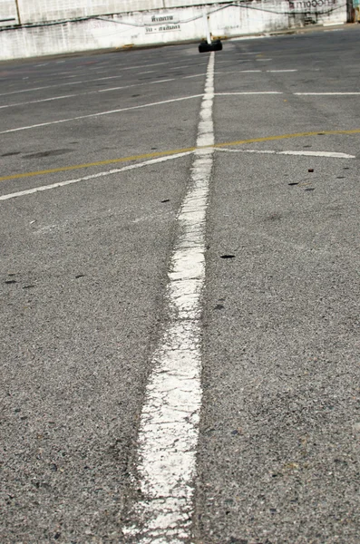 Road white line texture — Stock Photo, Image