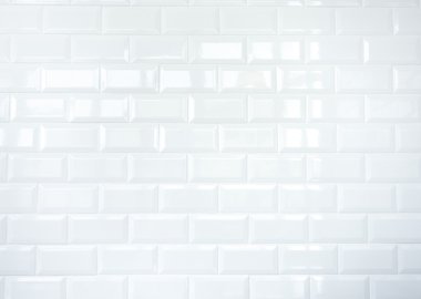 Beyaz seramik kiremit tuğla duvar