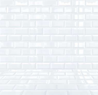 Oda parlak beyaz seramik Tuğla Kiremit