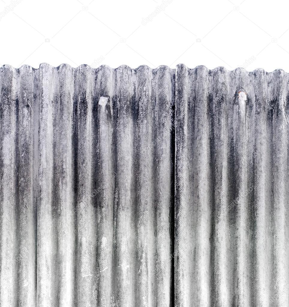 Galvanized iron texture background ,isolated white background