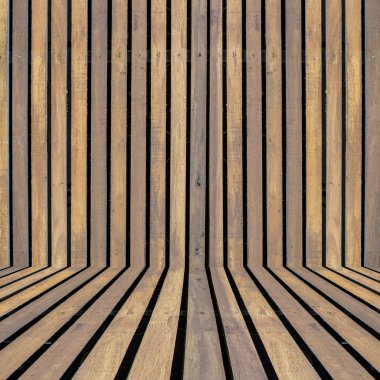 Dikey ahşap şerit Oda perspektif arka plan