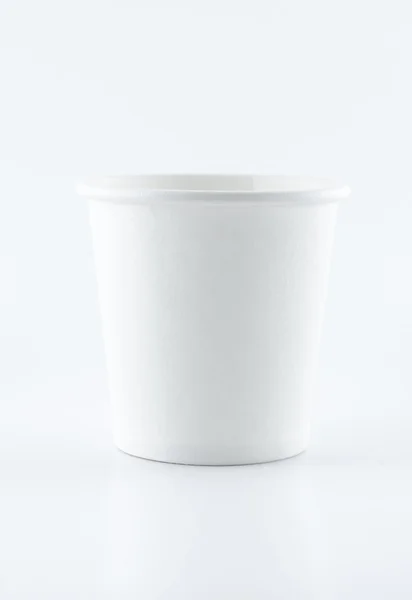 Tazza di carta bianca — Foto Stock