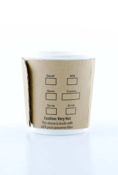 Папір кавові чашки — стокове фото