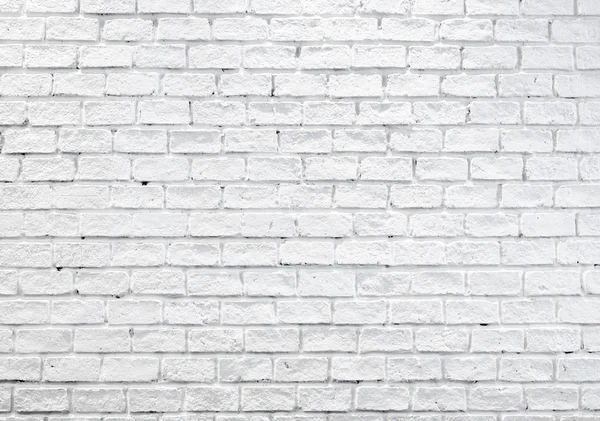 Muro de ladrillo brumoso blanco para fondo o textura — Foto de Stock