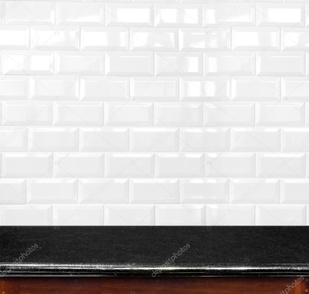 ceramic tile brick wall in background