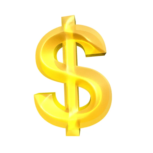 Gold Dollar sign — Stock Photo, Image