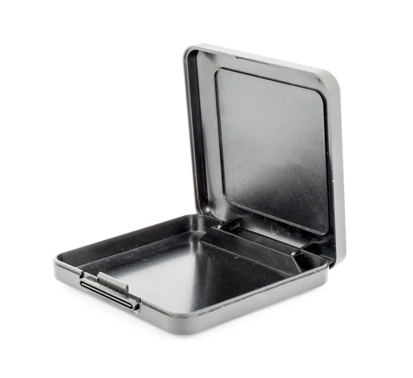 Black plastic casket — Stock Photo, Image