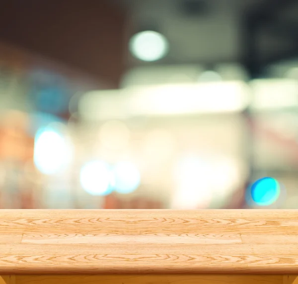 Mesa de madera vacía — Foto de Stock