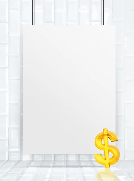 Paper poster frame — Stock Photo, Image