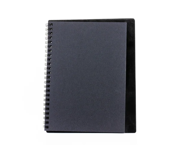 黑色的纸质笔记本 — 图库照片