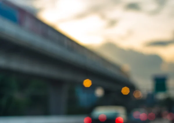 Blur traffic road bacground — Stock Photo, Image