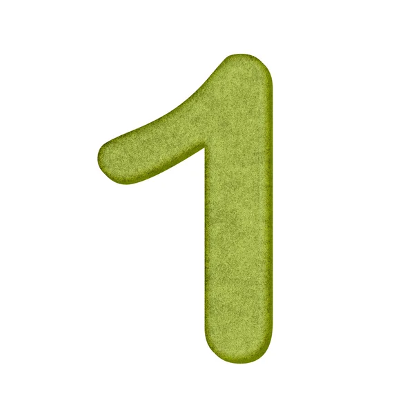 Green Number in Paper — Stock Photo, Image