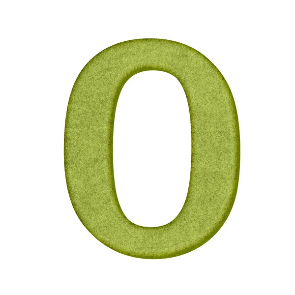 Green Number in Paper — Stock Photo, Image