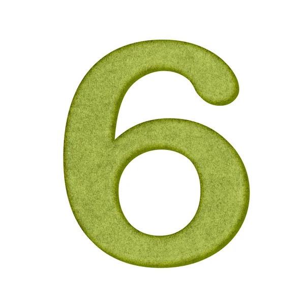 Green Number in Paper — 图库照片