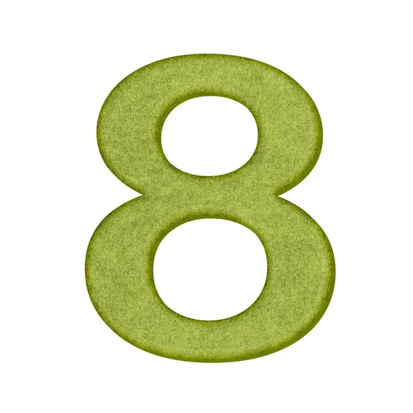 Green Number in Paper — 图库照片