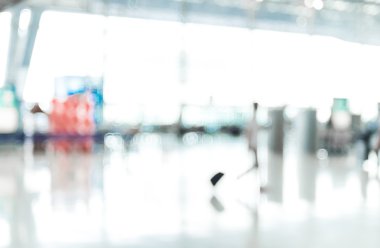 Terminal kalkış Check-in sırasında bokeh ile Havaalanı.