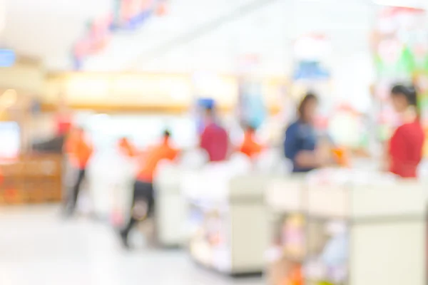 Supermercado loja borrão fundo — Fotografia de Stock