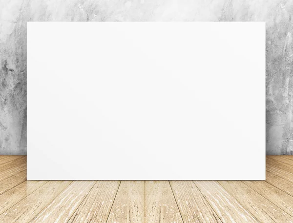 白色空白广场海报 — 图库照片