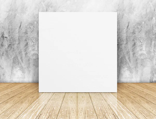 White Blank square Poster