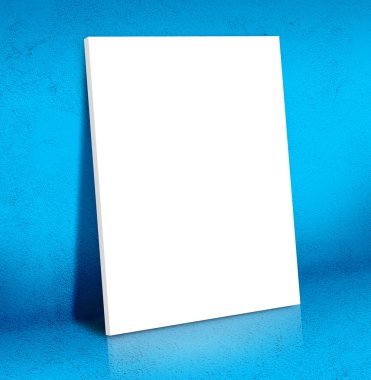Manifesto di tela bianco in bianco