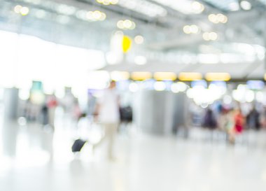 Terminal kalkış Check-in sırasında Havaalanı