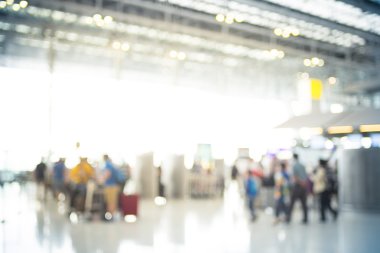Terminal kalkış Check-in sırasında Havaalanı