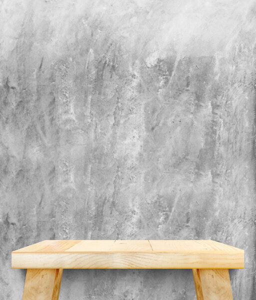 Empty wooden modern table