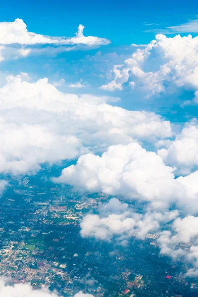 Aerial view landscape of Bangkok city