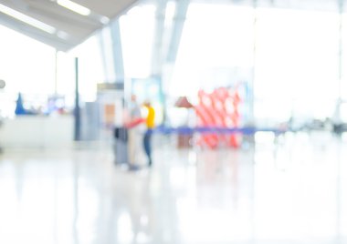 Terminal kalkış Check-in sırasında Havaalanı