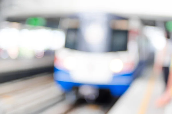 People at electric sky train — Stock Photo, Image