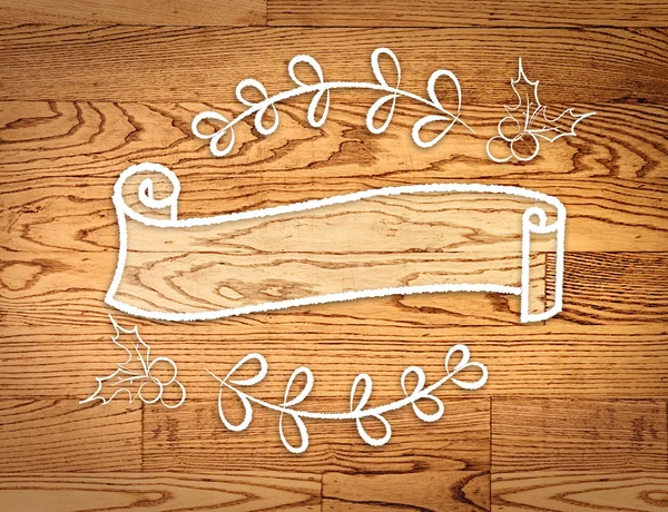 Κορδέλα γύρο πανό στο doodle στυλ — Φωτογραφία Αρχείου