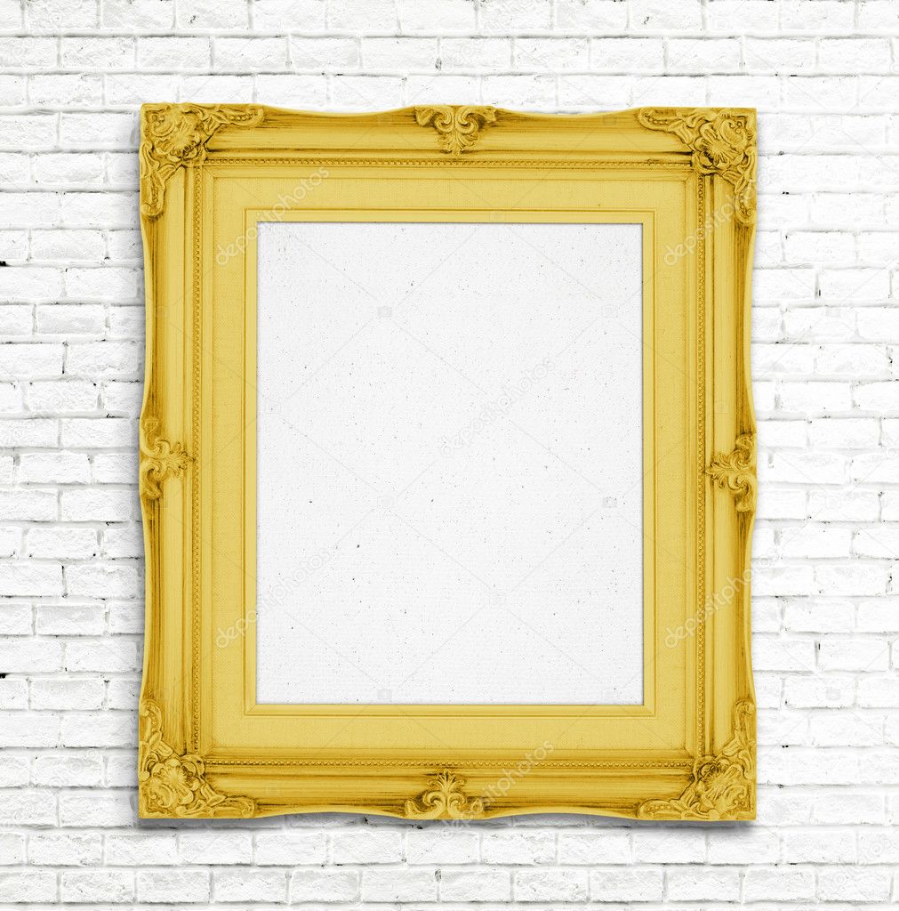 Blank Gold Vintage photo frame