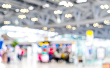 Gezgin Havalimanı terminal arka plan bulanıklık