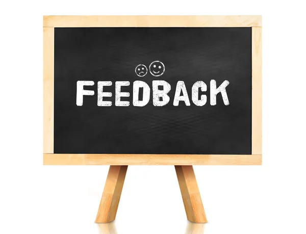 Feedback indietro parola ed emozione icona — Foto Stock