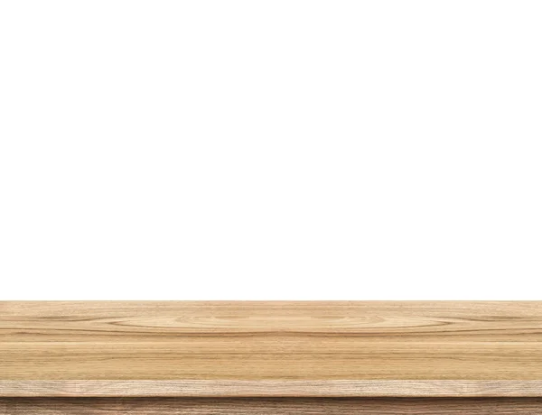 Tampo de mesa de madeira leve vazio — Fotografia de Stock