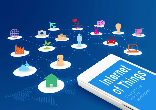 Şeylerin Internet ile akıllı telefon