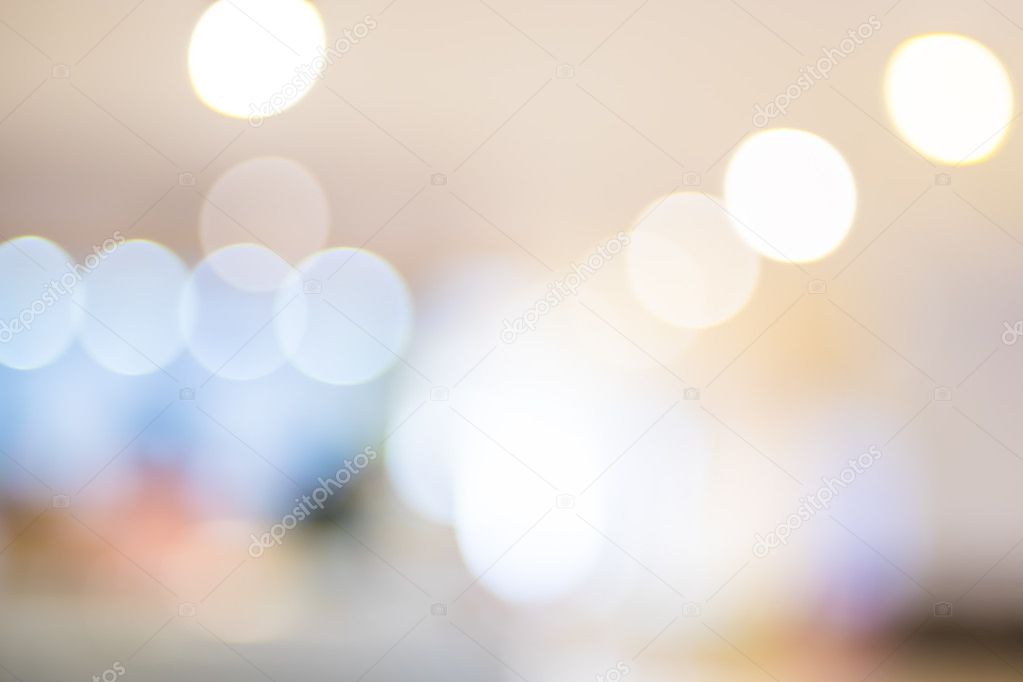 Colorful store blur background with bokeh