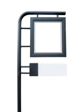 Siyah çelik ile yapılan Dükkanı tabela