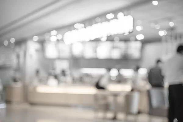 Cliente en la cafetería borrosa — Foto de Stock