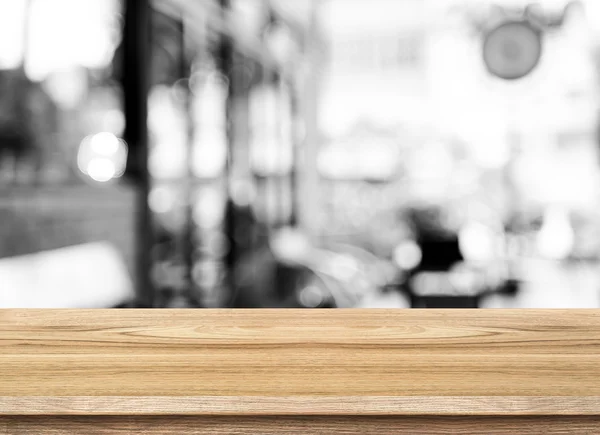 Meja kayu kosong atas — Stok Foto