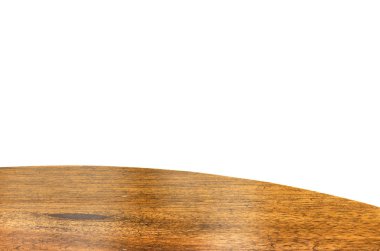 Boş ahşap yuvarlak masa