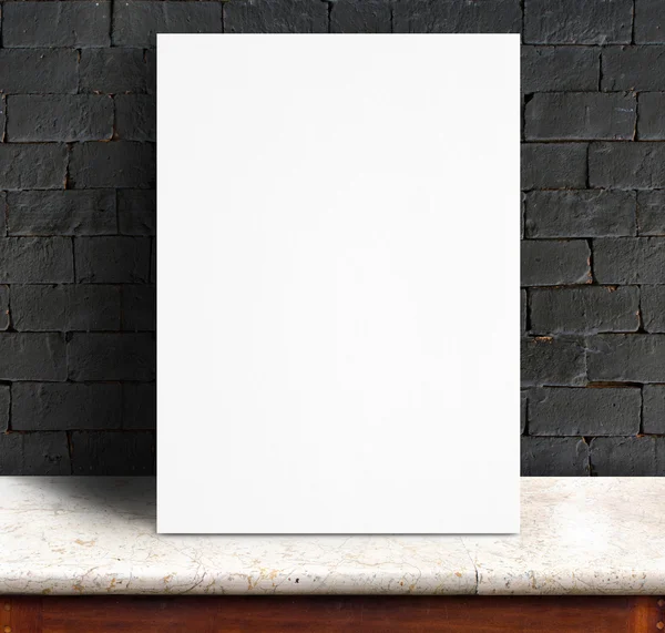 Cartel de papel blanco negro —  Fotos de Stock