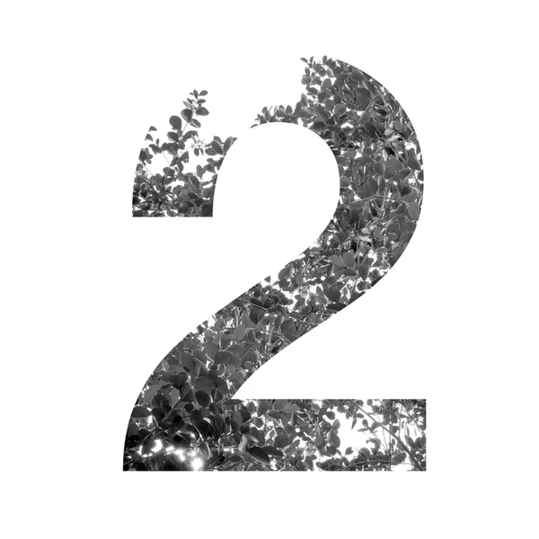 Two Number double exposure — Stock Photo, Image