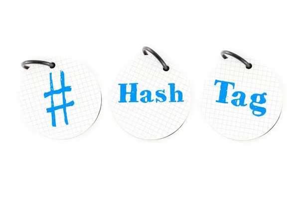 Hand writing # hashtag word — Stock Photo, Image