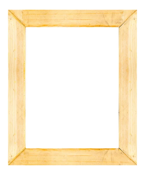 Light wooden frame isolated — Stock Photo, Image