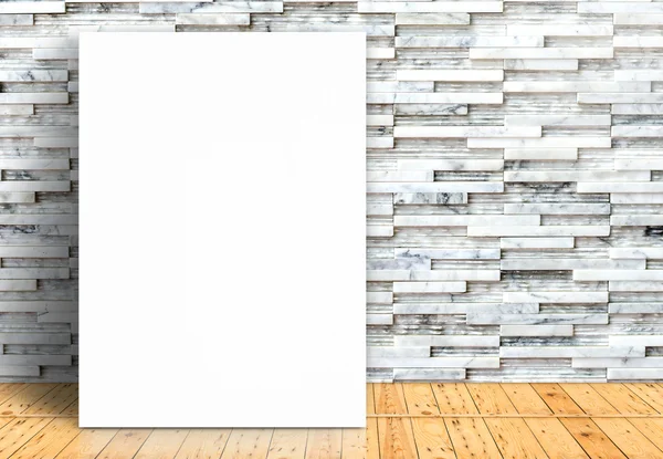 Cartel de papel blanco en blanco —  Fotos de Stock